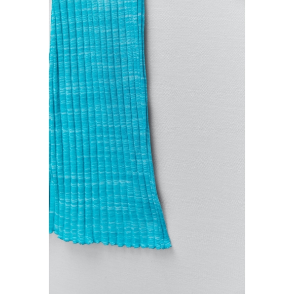 Zara ribbed halter flared jumpsuit - Picture 10 of 15